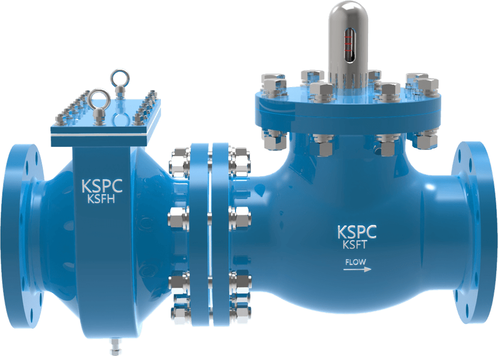 KSPC KSFTFH Inline Deflagration Flame Arrester